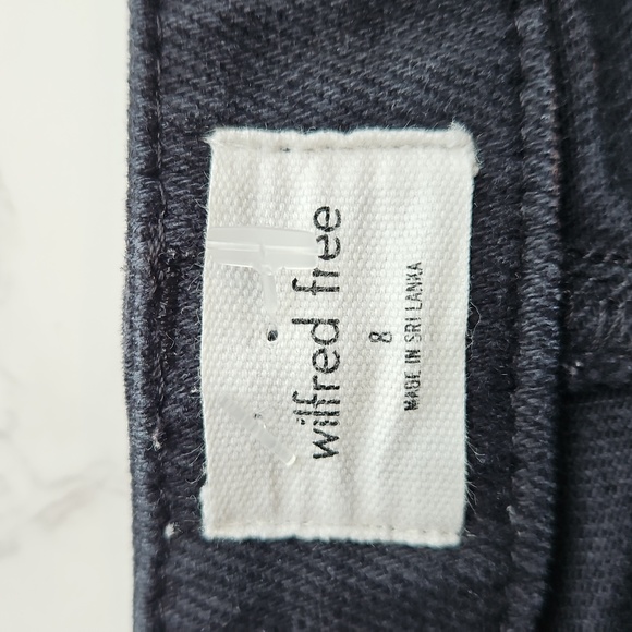 Wilfred Free Aritzia Two-Step High Rise Black Flared Jeans 8 - Picture 5 of 12